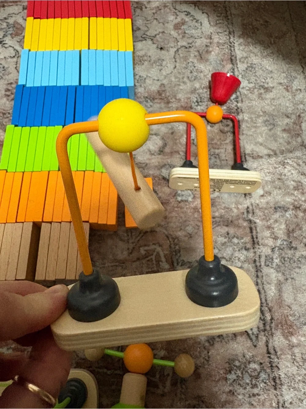 Hape Dynamo Dominos 107 Pieces Complete Set Wooden Toys